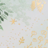 ROKKAKU Futaba Foil Stamped Postcard: Sunlit Leaves view 7
