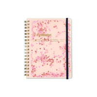 Rollbahn Memo Glitter Large Notebook Light Pink view 1