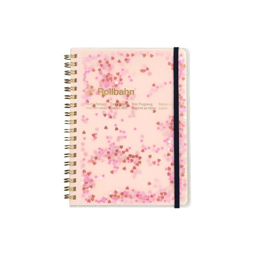 Rollbahn Memo Glitter Large Notebook Light Pink