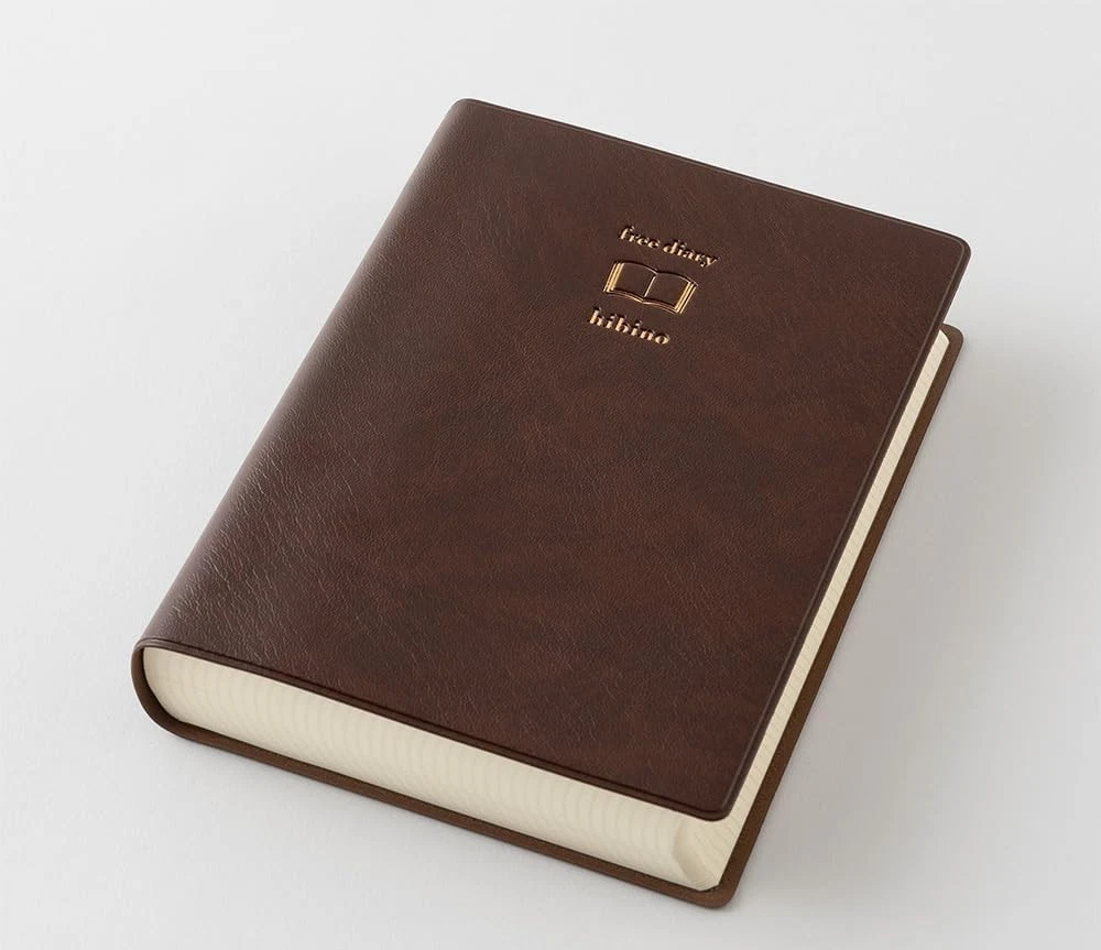 Midori Hibino Free Diary A6 - Brown