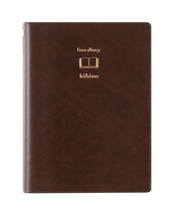 Midori Hibino Free Diary A6 - Brown view 2