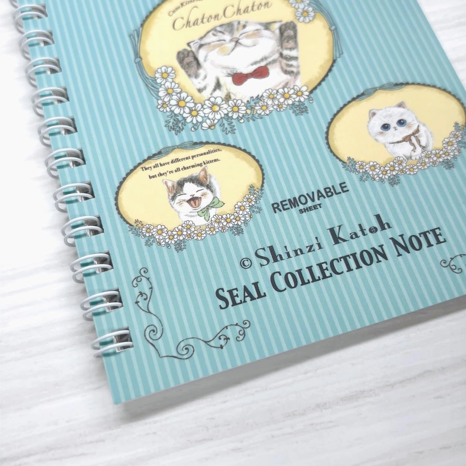 Seal-do Shinzi Katoh Sticker Collection Notebook - Chaton Chaton