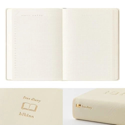 Midori Hibino Free Diary A6 - Ivory
