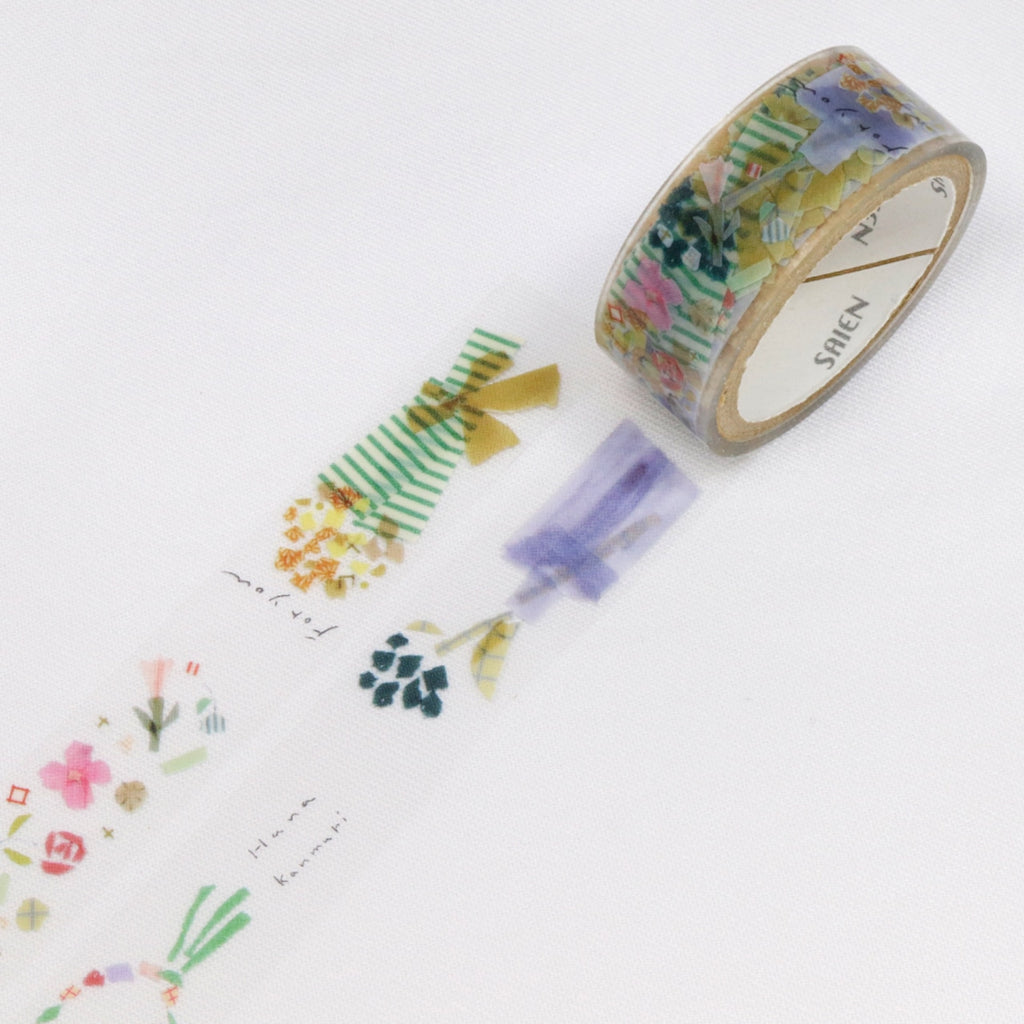 SAIEN Clear Tape - Miki Tamura Flowers