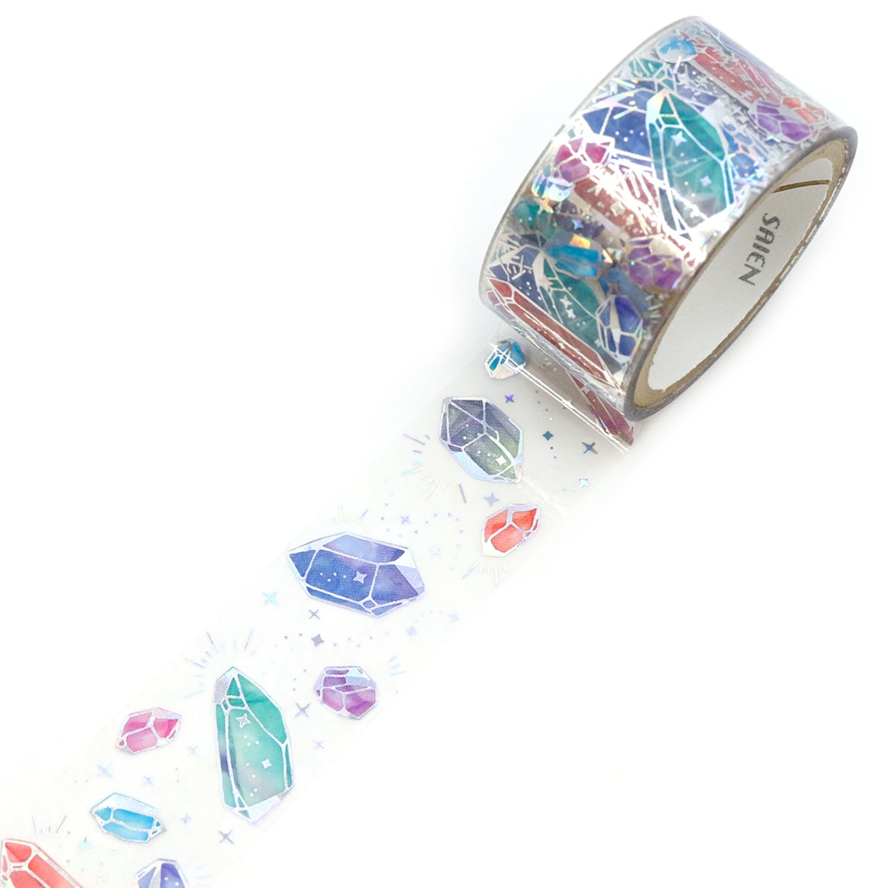 SAIEN Twinkle Clear Tape - Holographic Foil Crystal