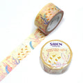 SAIEN Washi Tape - Gold and Silver Foil Garden Eel