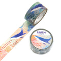 SAIEN Washi Tape - Gold and Silver Foil Whale