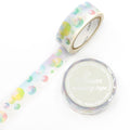 SAIEN Washi Tape - Silver Foil Bubble Soap