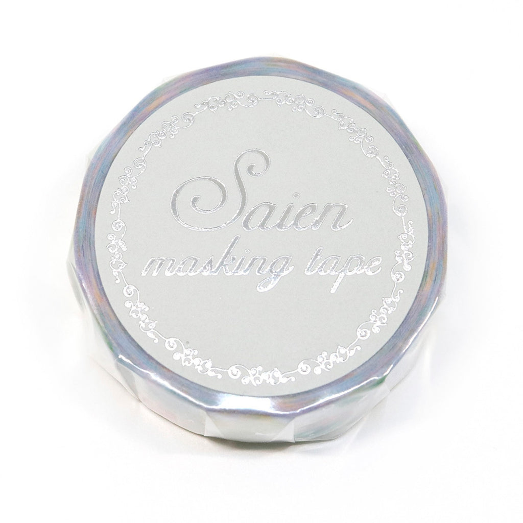 SAIEN Washi Tape - Silver Foil Bubble Soap