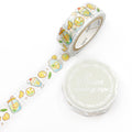 SAIEN Washi Tape - Silver Foil Lemonade