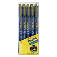 Sakura Pigma Micron Black 5 Pen Set view 1