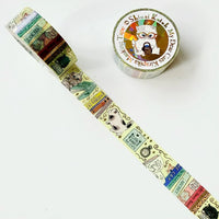 Seal-do Shinzi Katoh Sparkly Masking Tape: My Dear Cats Cats & Books view 1
