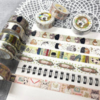 Seal-do Shinzi Katoh Sparkly Masking Tape: My Dear Cats Curious Cats view 3