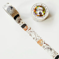 Seal-do Shinzi Katoh Sparkly Masking Tape: My Dear Cats Happy Nap view 1
