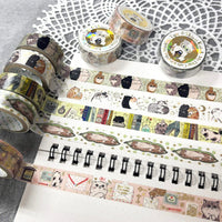 Seal-do Shinzi Katoh Sparkly Masking Tape: My Dear Cats Letter Cat view 3