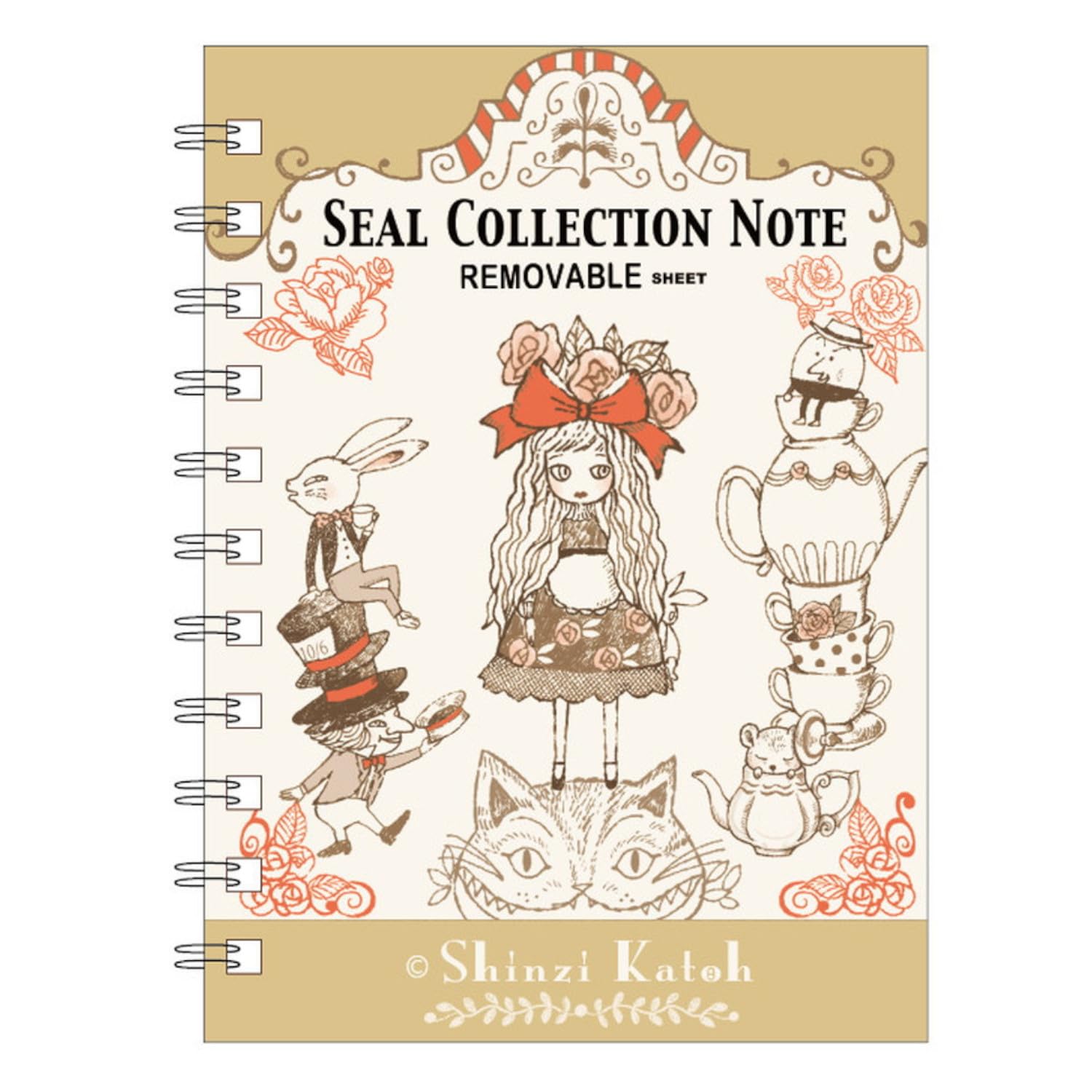 Seal-do Shinzi Katoh Sticker Collection Notebook - Alice