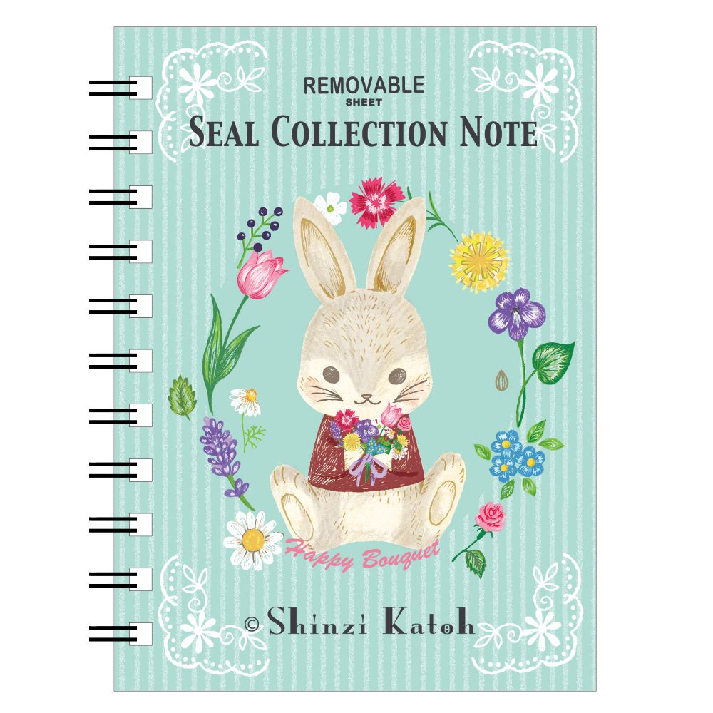 Seal-do Shinzi Katoh Sticker Collection Notebook - Spring