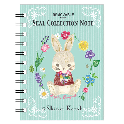 Seal-do Shinzi Katoh Sticker Collection Notebook - Spring
