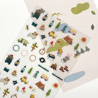 Seal-do Shinzi Katoh Sticker Sheet - Camping view 2