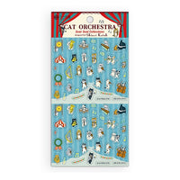 Seal-do Shinzi Katoh Sticker Sheet - Cat Orchestra view 1