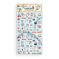 Seal-do Shinzi Katoh Sticker Sheet - Chignon view 1