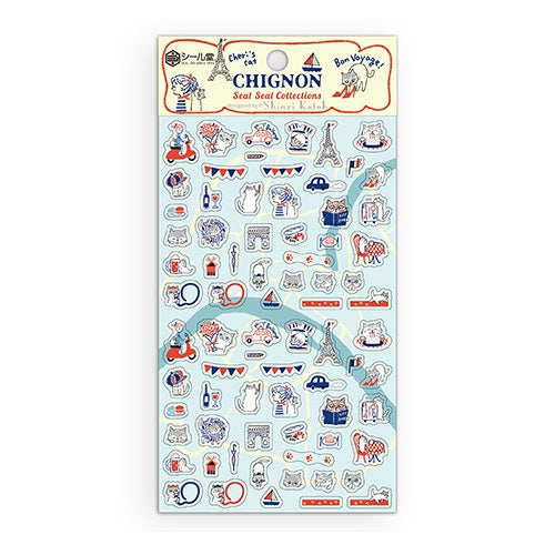 Seal-do Shinzi Katoh Sticker Sheet - Chignon