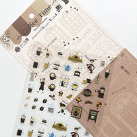 Seal-do Shinzi Katoh Sticker Sheet - Coffee Time view 2