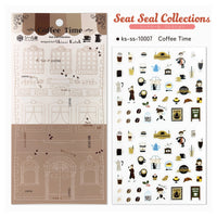 Seal-do Shinzi Katoh Sticker Sheet - Coffee Time view 3