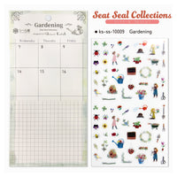 Seal-do Shinzi Katoh Sticker Sheet - Gardening view 3