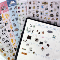 Seal-do Shinzi Katoh Sticker Sheet - Gardening view 5