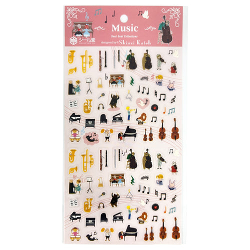 Seal-do Shinzi Katoh Sticker Sheet - Music