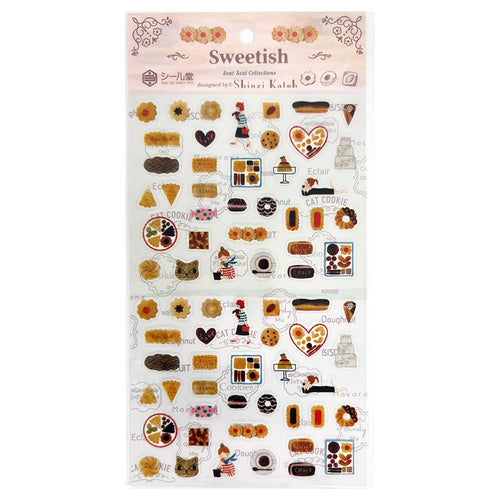 Seal-do Shinzi Katoh Sticker Sheet - Sweetish