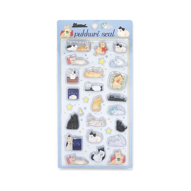 World Craft Pukkuri Seal - Puffy 3D Cat