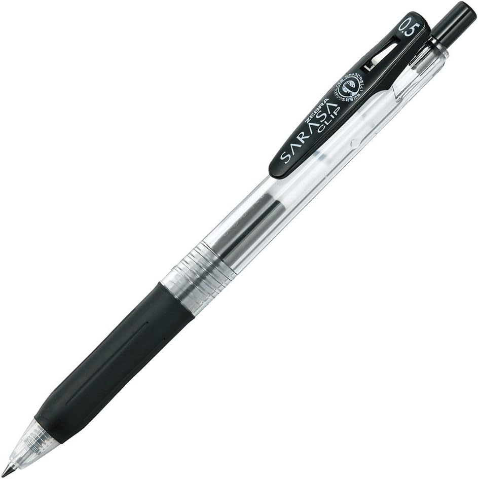 Zebra Sarasa Clip 0.5 10 Black Pen Set