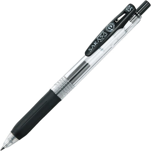 Zebra Sarasa Clip 0.5 10 Black Pen Set