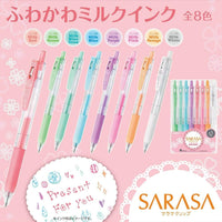 Zebra Sarasa Clip 0.5 8 Color Milk Color Pen Set view 4