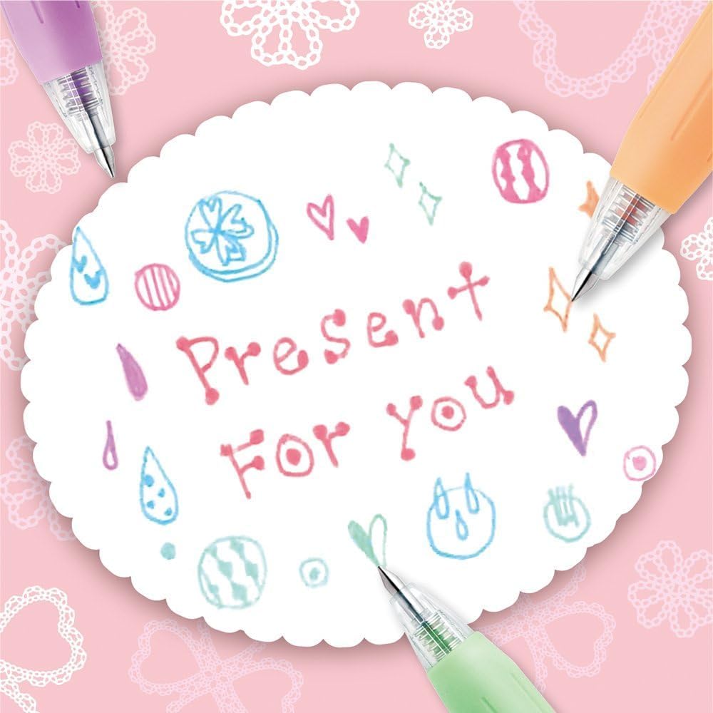 Zebra Sarasa Clip 0.5 8 Color Milk Color Pen Set